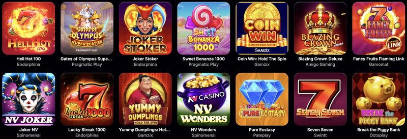 NV Casino Förmånserbjudanden och Reklam